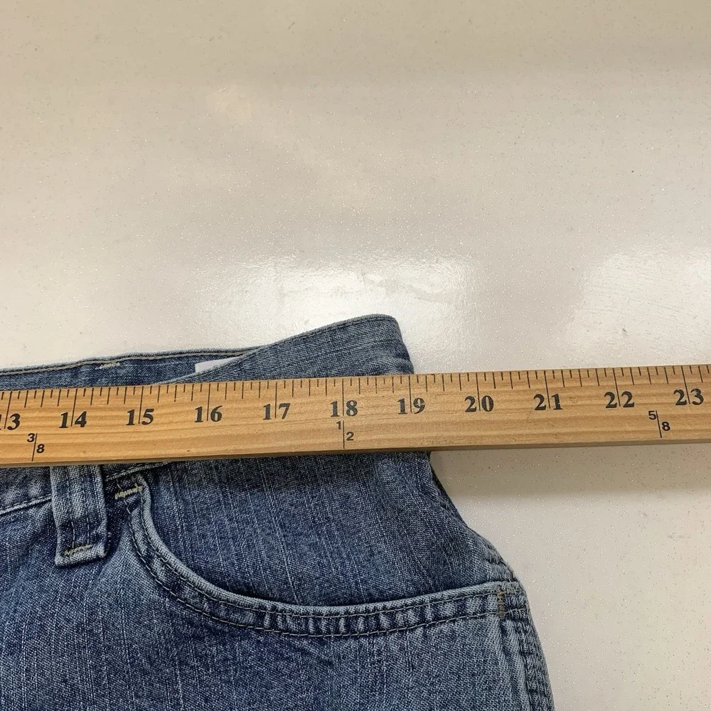 Wrangler Y2K Carpenter Shorts Jorts Men 38  Blue 100% Cotton Inseam 10